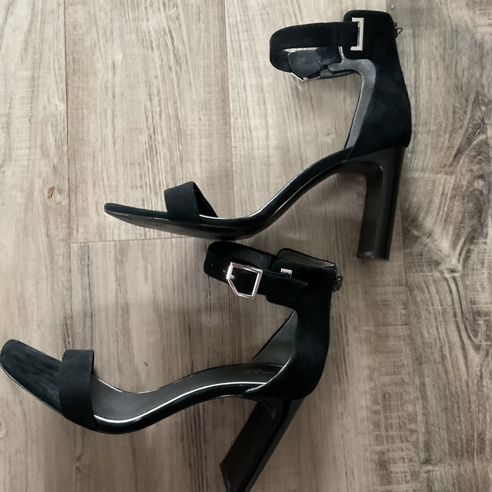 Rag & Bone Ellis Sandal High Heel Black Suede Size 39 9 - Picture 7 of 8